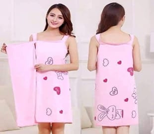 Absorbent Bath Towel Fast Dry Magic Women Beach Spa Bathrobes Bath Skirt Lady Drying