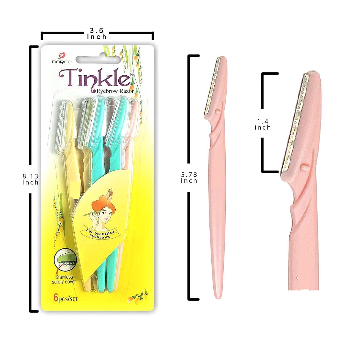 Tinkle Razor | Tinkle Eyebrow Razor | Tinkle Face Razor for Women | Eyebrow Razor Pack of 1