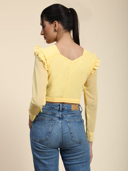 Specially Designed Soft Georgette Top as a Fill Free Fitting look Like stylish Wear