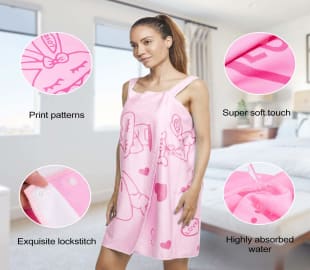 Absorbent Bath Towel Fast Dry Magic Women Beach Spa Bathrobes Bath Skirt Lady Drying