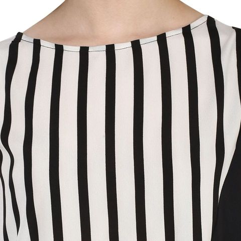 Pannkh Women's Diagonal Stripe Print Top